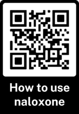 QR code for how to use naloxone