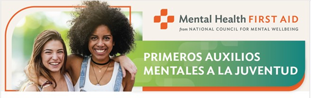 Youth Mental Health First Aid banner (Spanish)