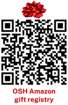 image of a QR Code for OSH's Amazone gift registry
