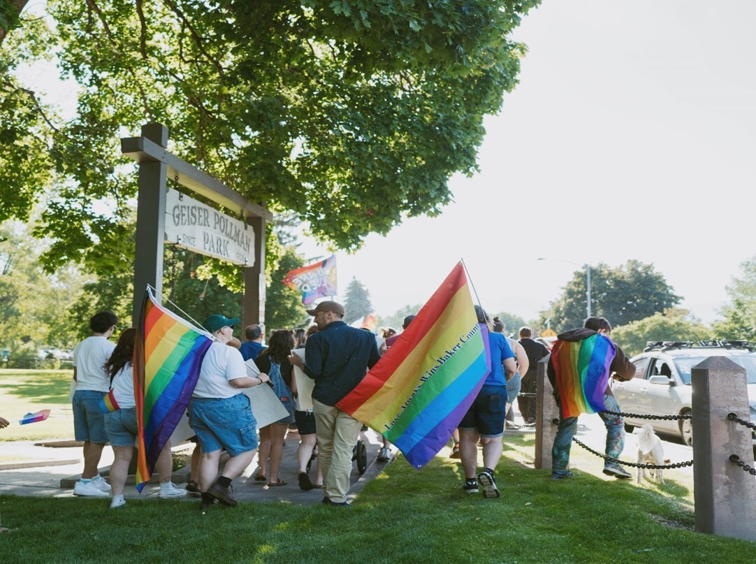 Pride walk in Baker City