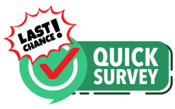 last chance to take a quick survey image