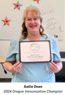 photo of Sallie Dean, the 2024 Oregon Immunization Champion