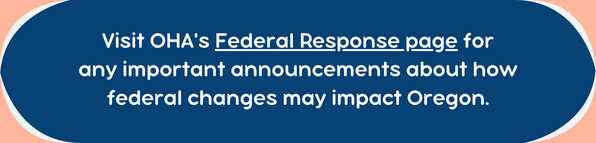 banner linking to OHA's Federal Response page