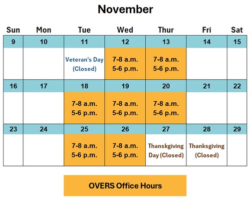 Death- Office Hours Calendar