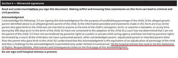 Birth-Acknowledgment