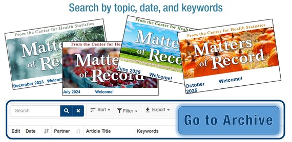 Newsletter Archive Image Matters of Record