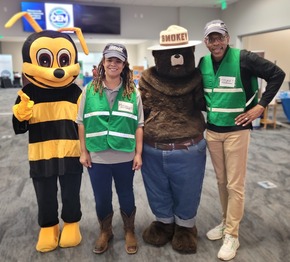 Bee Ready, Michele, Smokey the Bear, and Stuart - OEM Ready Fair (October 2025)