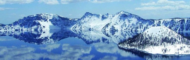 Crater Lake in Winter