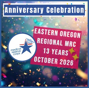 MRC Anniversary October2026 Banner - Eastern Oregon Regional MRC