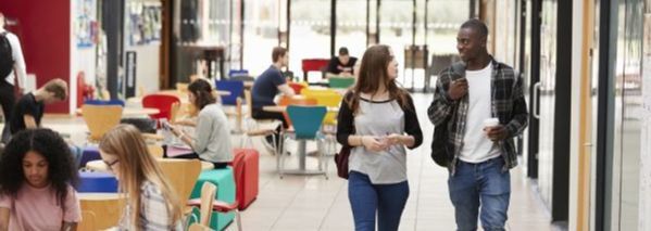 Students walking - large