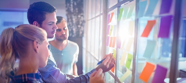 Students engaged in learning exercise