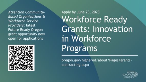 Advertisement for Workforce Ready Grants 