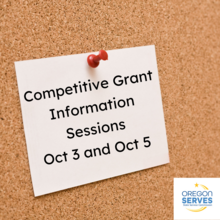 Competitive Grant Information Sessions, October 3 and 5  