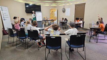 Group of students at a GO STEM event.