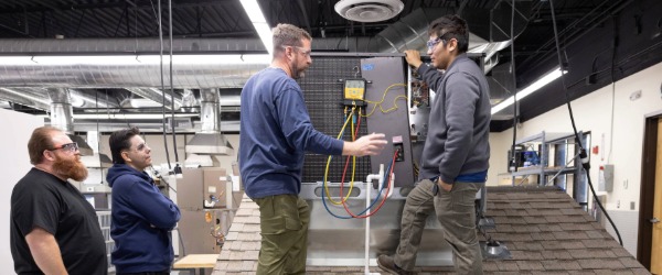 Photo of workforce training, courtesy of Complete College America
