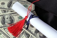 Graduation cap and diploma