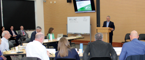 Photo courtesy of Klamath Community College, KCC President  Roberto Gutierrez welcoming HB 4124 Advisory Group