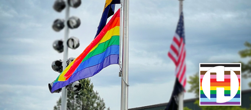 Pride Flag on the Plaza