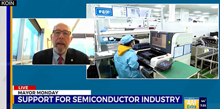 Mayor Steve Callaway on KOIN TV in February 2023