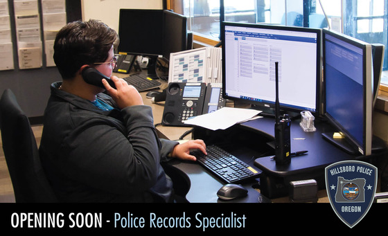 Opening Soon - Police Records Specialist