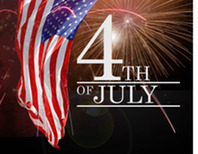 4th of July Flag and Fireworks