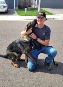 Officer Collins and K-9 Holli