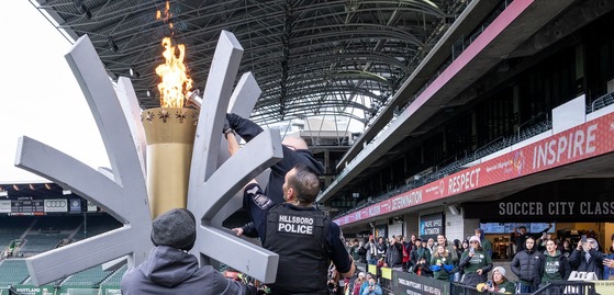 Lighting the Cauldron