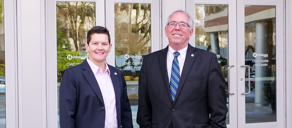 Mayor-elect Pace with Mayor Callaway