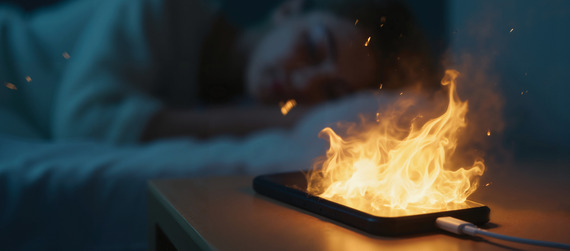 Cell phone fire
