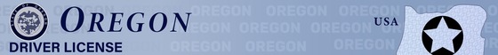 Oregon Driver License REAL ID