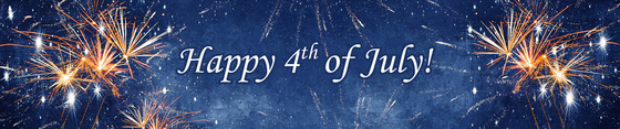 Fireworks photo with Happy 4th of July!