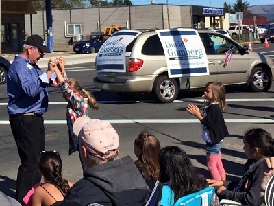 Rep. Gomberg at the Lincoln City Parade 