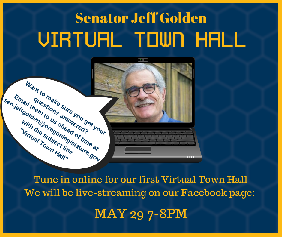 Virtual Town Hall - Live-streaming on Facebook on May 29th, 7-8PM