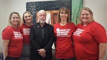 Moms Demand Action visit with Senator Riley