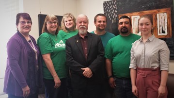 AFSCME visit with Senator Riley