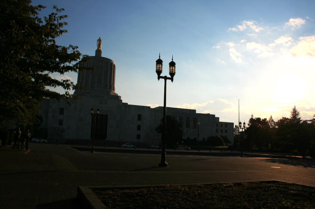 Oregon Capitol Building at Sunset