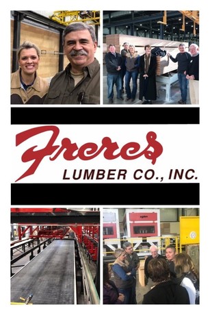 Freres Lumber tour photo collage