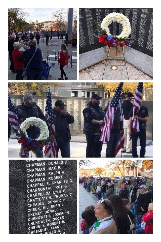 11-11-19 Photos of Veterans Ceremony at WW II Memorial on Capitol Grounds