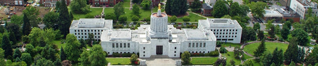 Oregon Capitol Arial photo