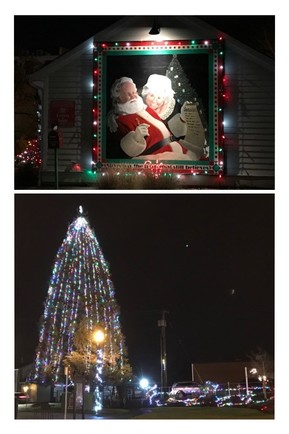 Silverton Christmas Tree scene