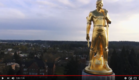Gold Man Drone Footage View