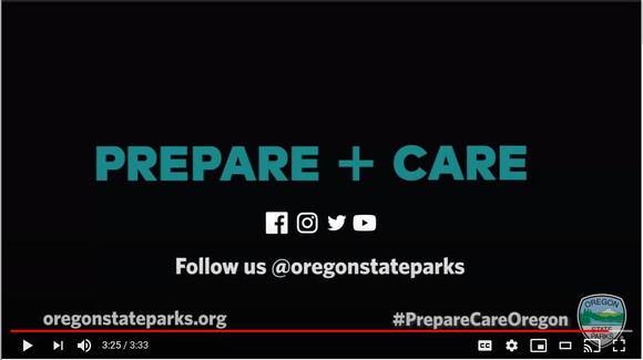 Oregon State Parks Prepare + Care 5-22-2020