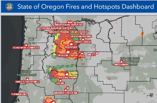 Oregon Fires Dashboard