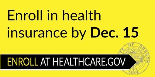 Enroll in Healthcare by December 15