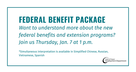 OED Federal Benefit Package Webinar Announcement