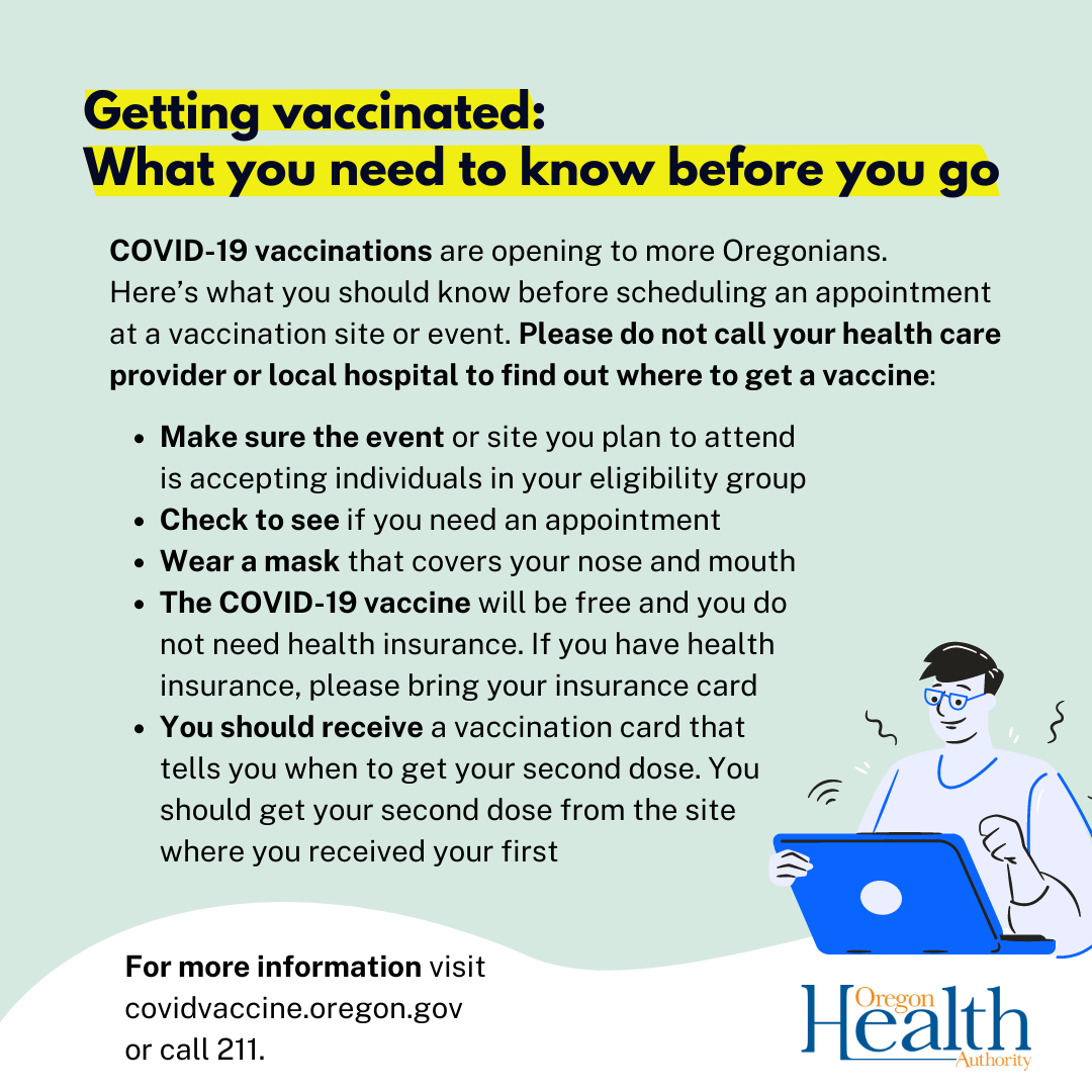 Graphic on getting vaccinated