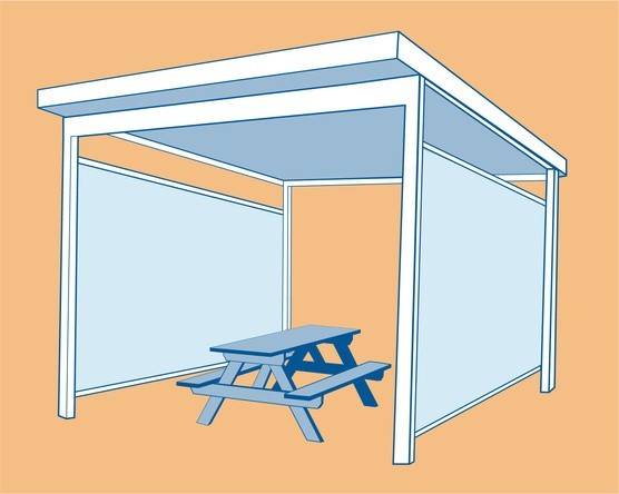 Outdoor dining graphic