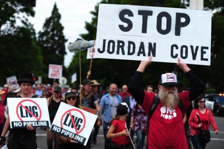 Jordan Cove protest photo