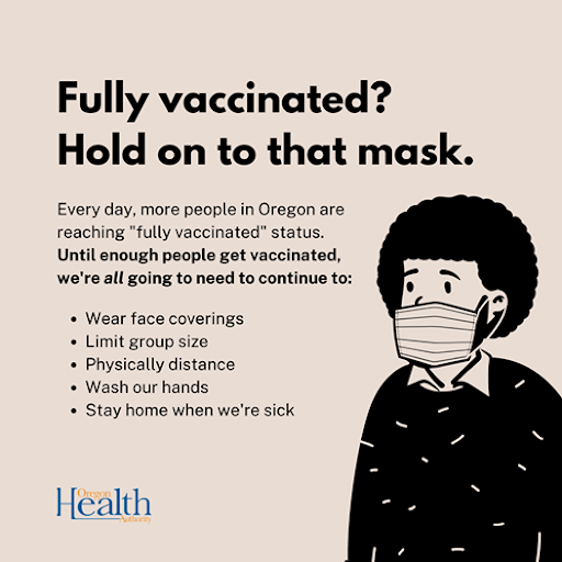 Wear a mask - even after being vaccinated!