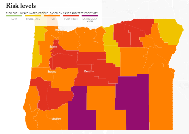 Oregon Risk Spots 